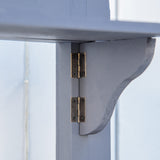 Outsunny Potting Bench Table, Garden Work Bench, Outdoor Wooden Workstation with Tiers of Shelves and Drawer for Patio, Courtyards, Balcony, Grey Outsunny