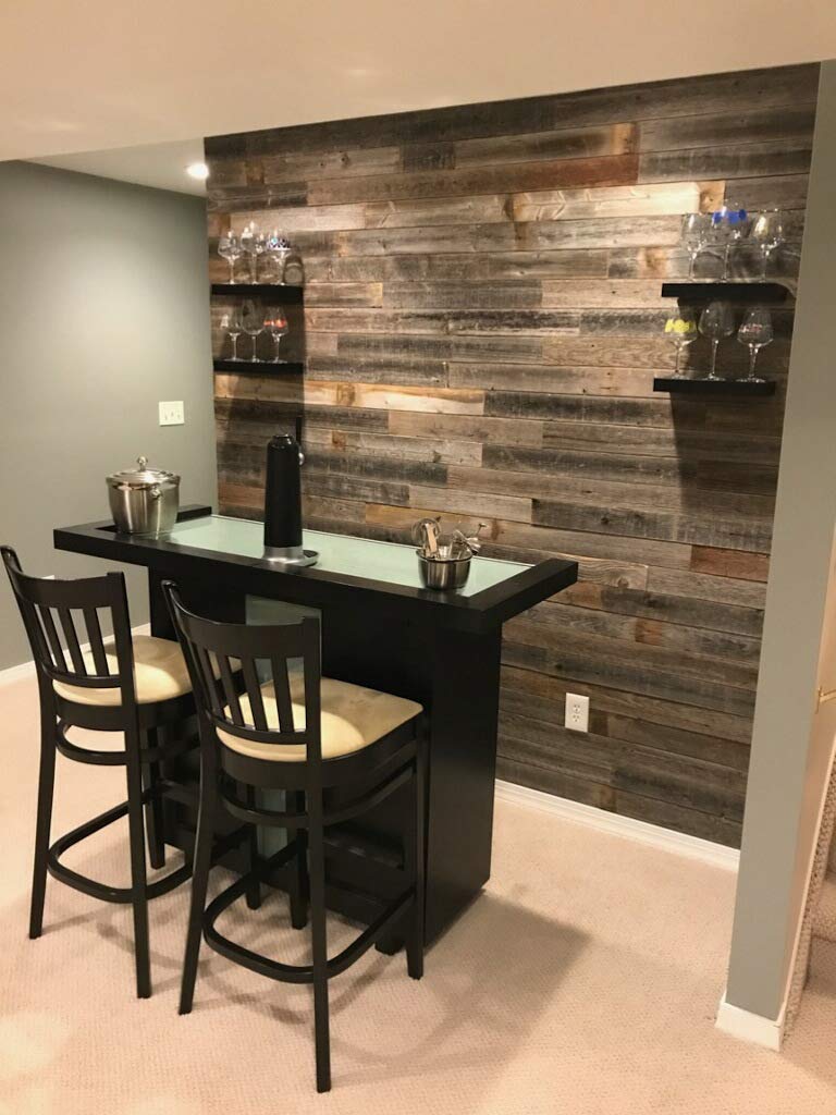 Rockin' Wood Real Wood Nail Up Application Rustic Reclaimed Naturally Weathered Barn Wood Accent Paneling Board Planks for Home Walls (104 Square feet) Rockin' Wood