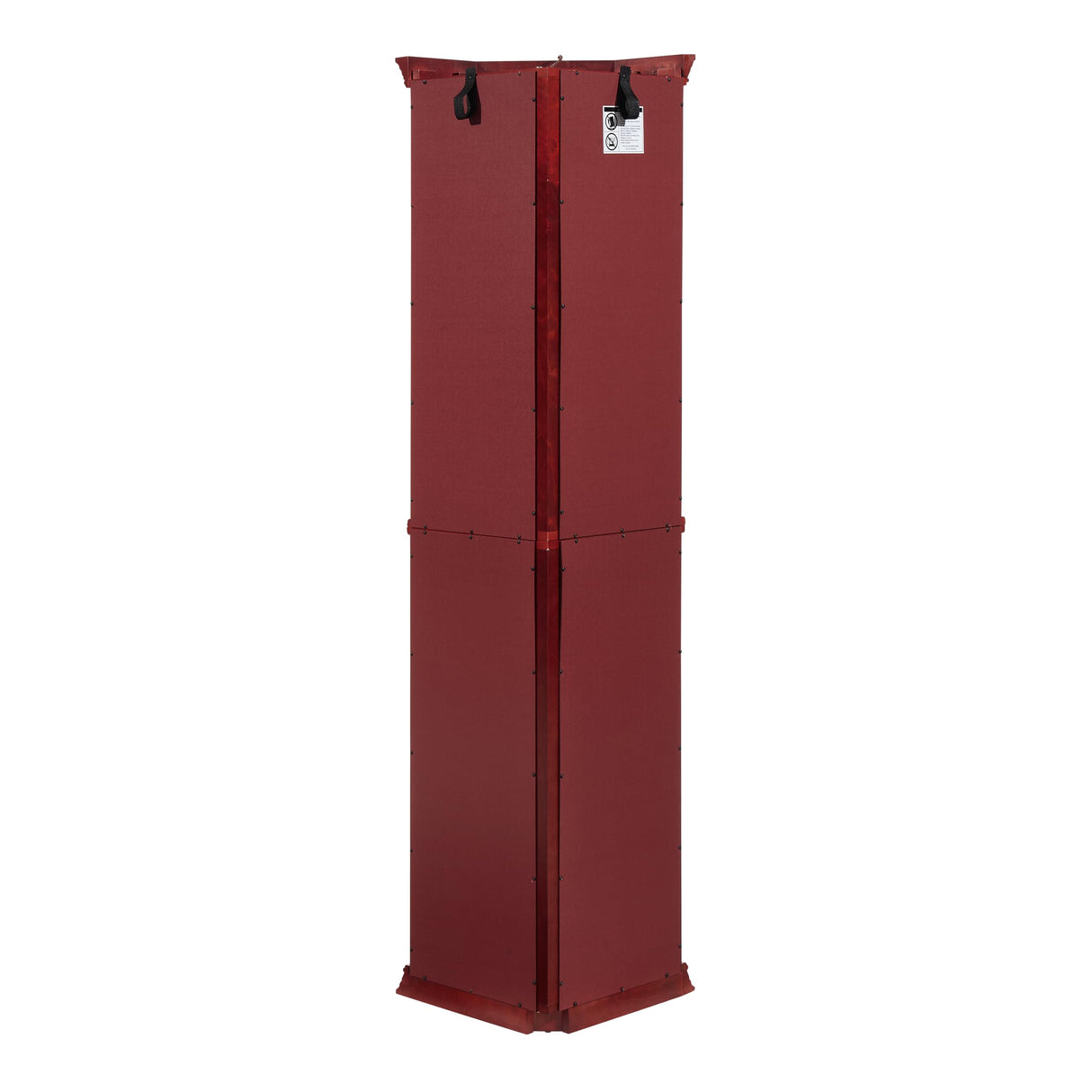 lunhung lighted Corner Display Curio Cabinet with Adjustable Glass Shelves, 69"H Wooden Curved Shelving Unit with Tempered Glass Door,Bar and Liquor Storage Area with 6 Shelves for Living Room(Cherry) lunhung