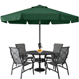 ABCCANOPY Patio Umbrella 10ft, Outdoor Table Umbrella with Push Button Tilt and Crank, 8 Ribs Umbrella for Patio Pool Garden Deck (Green) ABCCANOPY