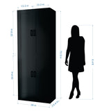 DIYART Black Kitchen Pantry Cabinet, 71" Tall Kitchen Pantry Storage Cabinet with Doors, Kitchen Pantry Hutch with Storage for Kitchen, Dining Room DIYART