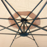 Garden Winds Replacement Canopy Top Cover Compatible with The Everhome 11 Ft Round Solar Umbrella 2021-2022 - Riplock 500 Garden Winds