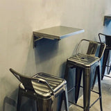 Lumclaw 23.6 * 16in Medium Stainless Steel Folding Wall Shelf | Food Truck | Kitchen, Restaurant, Garage, Laundry, Utility Room Folding Concession Shelf Lumclaw