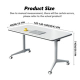 HSHBDDM Folding Conference Table Foldable Conference Table, Conference Rooms Flip Top Mobile Training Table, Folding Flip Top Office Meeting Table Mobile Conference Table for Office,Meeting Room HSHBDDM