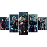 GOJOSOWIN DIY 5D Diamond Art Kit for Adult Kids, Super Hero Captain Iron Superhero 5 Pieces Full Drill Embroidery Cross Stitch Picture Supplies Arts Craft for Home Wall Decor Paint 17.7x37.4 inch GOJOSOWIN
