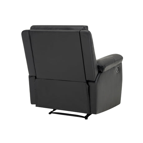 MINCETA Recliner Chairs,Modern 5" Wall Hugger Nursery Recliner with Overstuffed Arm and Back for Living Room,PU Leather in Black MINCETA