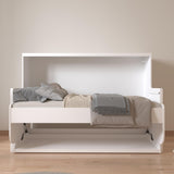 Twin Murphy Bed with Desk, Pull-Out Foldable Wall Bed, Space-Saving Muti-Functional Designed for Multipurpose Guest Room or Home Office DMAITH