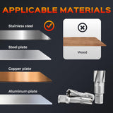 Bonvoisin Annular Cutter Set 12 PCS Carbide Tips Mag Drill Bits Kit 1/2" to 1-1/16" Cutting Diameter 3/4" Weldon Shank with 2 Pilot Pins for Mag Drill Press Cutting Bonvoisin