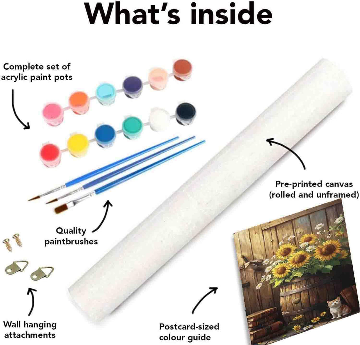 Sunflower Paint by Numbers Kit for Adults Beginner,Paint by Number Kits on Canvas for Adults Beginner,Digital Oil Painting Kits for Home Wall Decor 19.6X15.7 Inch (Without Frame) Kaixine