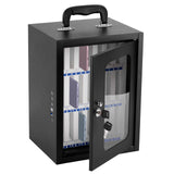 Consfly Cell Phone Locker Box, Thickened Steel Cell Phone Storage Cabinet 24 Slots Wall-Mounted Cell Phone Lock Box for School, Company Consfly