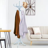 GOFLAME 73" Coat Rack Freestanding, Wooden Coat Tree with 12 Hooks and Umbrella Stand, Entryway Hall Tree, Hat Hanger Organizer, Coat Rack Stand for Coats, Hats, Scarves, Bags, Easy Assembly, Grey GOFLAME