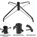 Christmas Tree Stand for Artificial Tree Folding Stand, Replacement Xmas Tree Stand Base for 4 Ft to 8.5Ft Artificial Trees,Fits 0.5-1.25 Inch Tree Pole，Black EWRITN