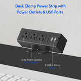 FLEXISPOT EN2 Electric Stand Up Desk 48 x 30'' Whole-Piece Desktop Standing Desk Standing Height Adjustable Desk with Desk Clamp Power Strip, Cable Management (Gray Frame + 48" Black Top, 2 Packages) FLEXISPOT