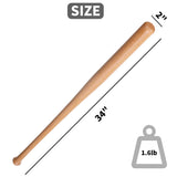 Wooden Baseball Bat for Adult Youth 34" 32" 30" 28" Full Size Lightweight Solid Wood Baseball Bats Mens Wood Bat PEIQICHU