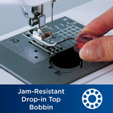 Brother Sewing and Quilting Machine, XR3774, 37 Built-in Stitches, Wide Table, 8 Included Sewing Feet Brother