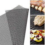 AOOCAN Grill mesh mat - Set of 5 Non Stick BBQ Grill mats, Heavy Duty, Reusable Grilling mats, Easy to Clean - Works on Gas, Charcoal, Pellet Grill - 15.75 x 13 in, Black Aoocan