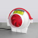 Powerful 3 Inch Inline Duct Ventilation Fan AC Vent Blower Exhaust Fan w/ 1.5M Pipe, Enhanced Air Flow, Low Noise for 3D Printer Enclosure, Laser Engraver Cover,Resin, Greenhouse Ventilation Equipment POLISI3D