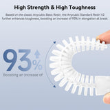 ANYCUBIC 3D Printer Resin, Upgraded 8K Standard Resin V2, Enhanced Toughness and Strength, Lower-Odor, High Precision 3D Printing Resin for All LCD Resin 3D Printers (White, 1kg) ANYCUBIC