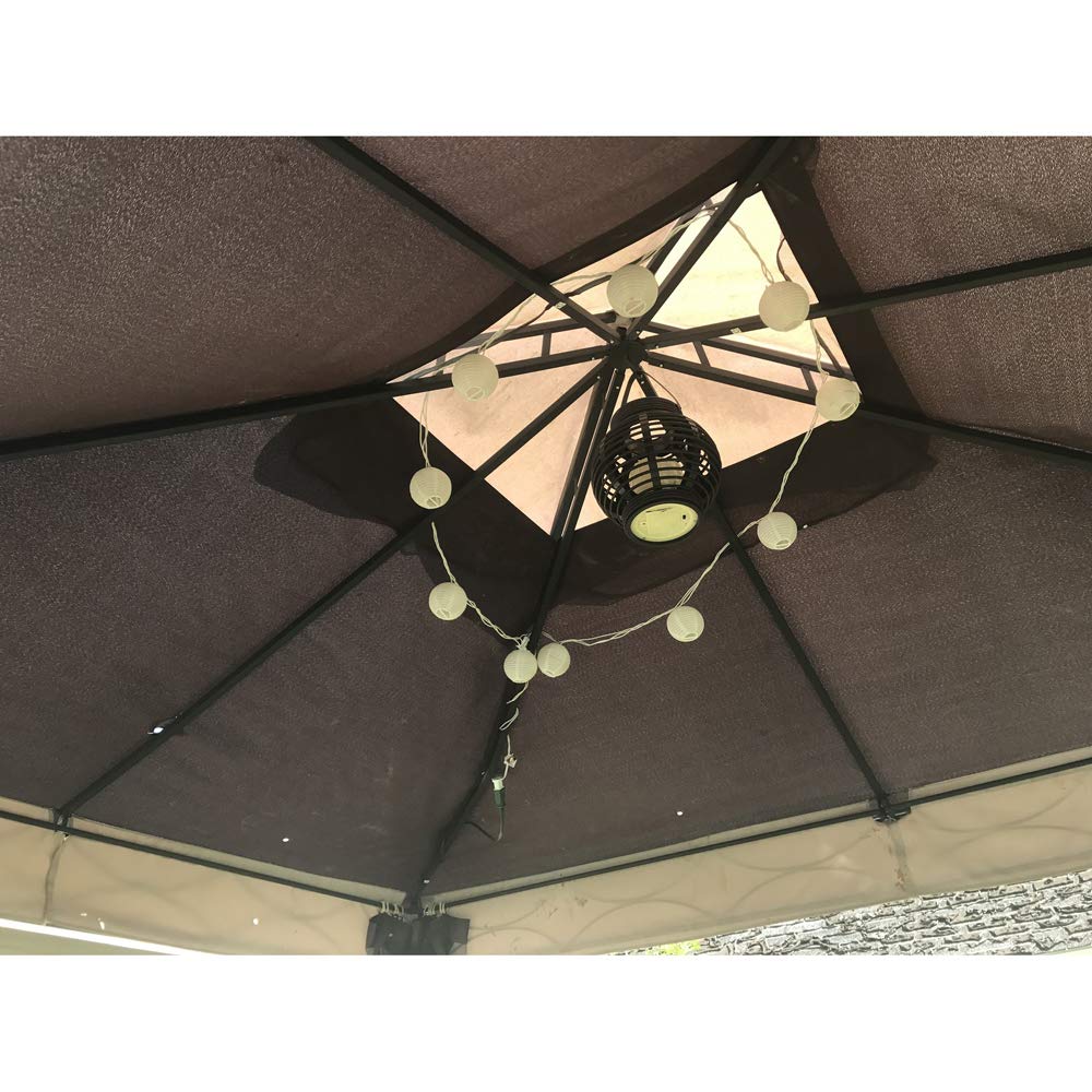Garden Winds Replacement Canopy Top Cover for The Celeste Gazebo - RipLock 350 Garden Winds