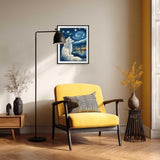 Wolf Paint by Number, White Wolf Paint by Numbers Kit for Adults, Wolves Canvas Wall Art, Starry Night Animals DIY Acrylic Painting for Gift, Home Wall Decor(16x20inch, Unframed) Cawpom