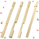 Amyhill 4 Pack Beehive Entrance Reducer 10 Frame Wooden Entrance Reducers for Bee Hive Entrance Protector Beekeeping Bee Hive Entrance Reducer for Beekeeping 14.75 x 0.75 x 0.75 Inch Amyhill