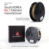 PLA 3D Printing Filament - ALLTIME3D - Tender Wood 300g (0.66lbs) - 1.75mm Dimensional Accuracy +/- 0.05mm 3D Printer Pen for Professional. World Leader in alltime 3D Filament (Tender Wood) ALLTIME3D