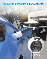 NACS to J1772 Adapter, Max 80Amp 250V J1772 EV Charging Adapter to Tesla Charger, Compatible with Tesla High Power Wall Connector, Home Mobile Chargers, Destination Charger, Suits for SAE J1772 EVs SEGUMA