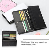 Sublimation Heat Transfer Wallet Blank, Fashion Clutch Wallets, Large Capacity Secure Buckle Leather Clutch Wallet, Wristlet Bag, DIY Craft Long Purse for Man Woman Father's Day Gift Chihutown