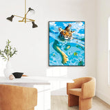 Tiger Paint by Number Animal,Cat Paint by Numbers Kit for Adults Beginner,Acrylic DIY Oil Painting for Home Wall Art Decoration 16x20 inch… WoodArtSupply