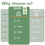 Amunrbrek Small Litter Box Enclosure, Sleek Modern Cat Litter Box Cabinet Furniture, Wooden Cat House, End Table (White) amunrbrek