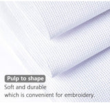 Cross Stitch Aida Fabric 14 Count, 59 by 39 Inch Large Size, Classic Reserve Cross Stitch Aida Cloth for Home DIY Embroidery Decoration MYFAMIREA