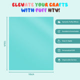 HTVRONT Auto Heat Press Machine for T Shirts White & HTVRONT 3D Puff Vinyl Heat Transfer for Cricut & Cameo HTVRONT