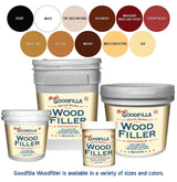 Water-Based Wood & Grain Filler - Neutral Base - 1 Gallon by Goodfilla | Replace Every Filler & Putty | Repairs, Finishes & Patches | Paintable, Stainable, Sandable & Quick Drying Goodfilla