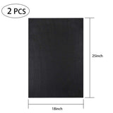 Caydo 2 Pieces 14 Count Classic Reserve Aida Cloth Cross Stitch Cloth, 25 by 18-Inch Big Size, Black Caydo