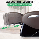 FDW Massage Chair Zero Gravity Full Body Electric Shiatsu UL Approved Massage Chair Recliner with Foot Rollers Built-in Heat Therapy Air Massage System Stretch Vibrating Home Office PS4 FDW