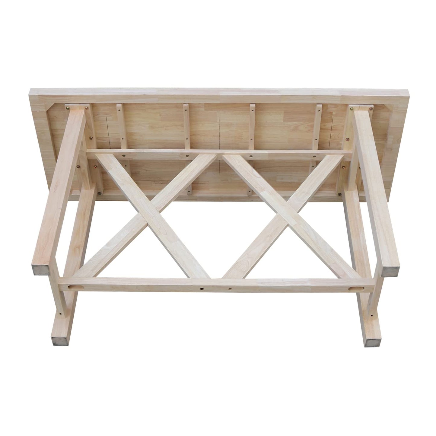 IC International Concepts Bar Height Table, Unfinished - WoodArtSupply