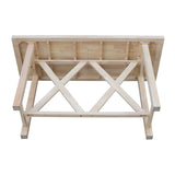 IC International Concepts Bar Height Table, Unfinished IC International Concepts