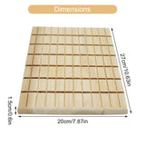 Litewoo Rabbit Scratch Board Claws and Teeth Care Wooden Chew Toys Bunny Chinchilla Guinea Pig Rabbit Antiskid Edible Natural Wood Pad Litewoo