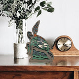 3D Wooden Animals Carving, Multi-Layered Sea Turtle Decor, Carved Animal Statues Wall, Creative Ocean Sculpture, Silhouette Ornament Art for Living Room Bedroom Home Farmhouse Room for Birthday Gifts FNYDOX