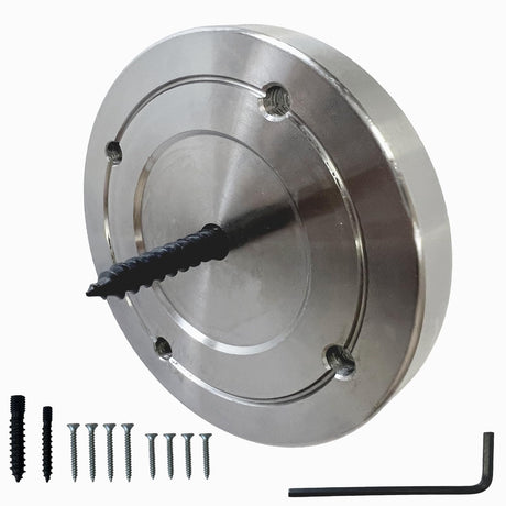 3" Wood Lathe Faceplate with Screw Chuck for 1" x 8TPI Woodworking Spindle HAIDMAEN