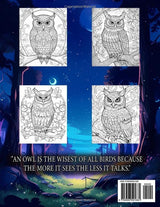 Mindful Owls - Coloring Book For Adults: Stress Relief & Mindfulness - Relaxation & Anxiety Relief Majosta