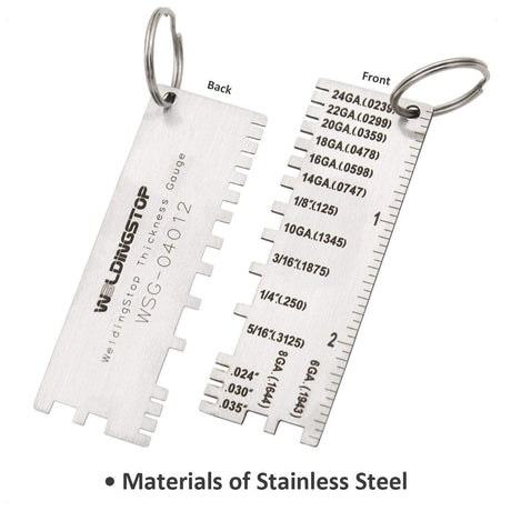 Wire/Metal Sheet Thickness Gauge 229895 Welding Gage Plated Size Inspection Tool [NOT Cheap Stamping Version] WeldingStop