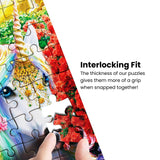 Masterpieces 300 Piece EZ Grip Glow in The Dark Jigsaw Puzzle - Singing Seahorses - 18"x24" Masterpieces