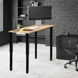 QLLY Adjustable Square Table Leg, 24-40 inch, 60-100cm, Home Office Custom DIY Table Legs, Furniture Leg Set (4, Black) QLLY