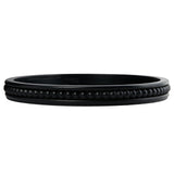 Creative Co-Op Farmhouse Decorative Wood Circle Hobnail Edge, Black Tray Creative Co-Op