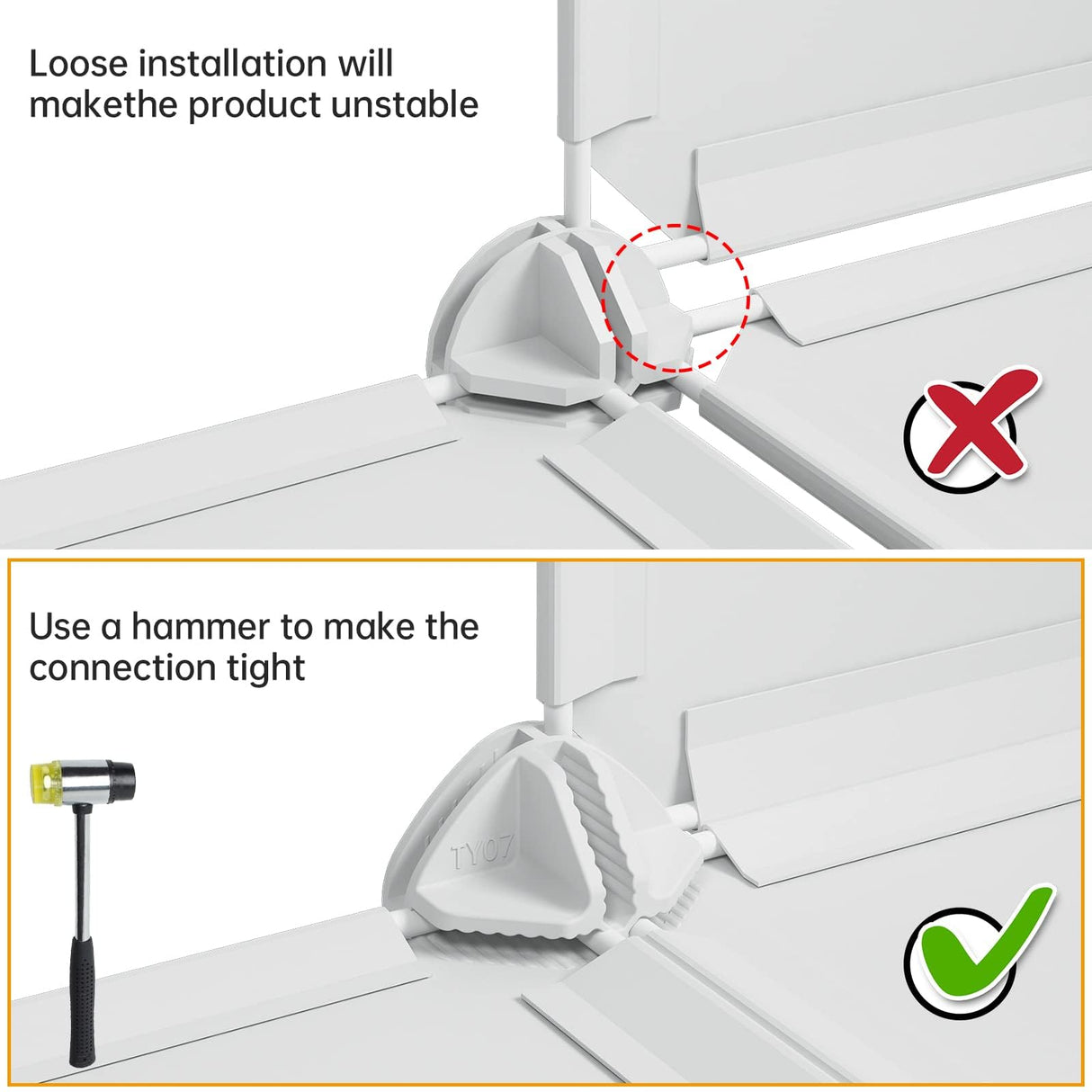 VIPZONE Baby Closet,Dresser, Kids Closet Organizers, Portable Kids Wardrobe for Closet, Bedroom, Nursery, Cubby, Cabinet, Clothes, Dress, Baby Storage Shelf, Armoire Clothes Hanging (12 Cube, White) VIPZONE