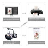 MAIKESUB 4 Pcs 30 oz Sublimation Double Wall Vacuum Insulated Cups With Lids Stainless Steel White Coffee Mugs for Vehicle Cup Holders Travel Tumbler Car Cups MAIKESUB