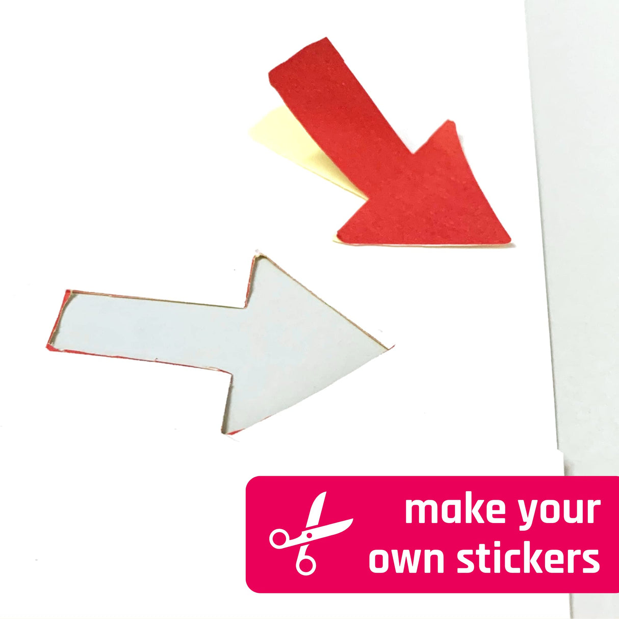 30 Sheets, Printable White Sticker Paper, Laser/Inkjet Printing - Matte, Letter Size (8.5" x 11") TownStix