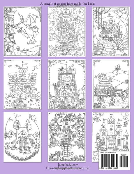 Color The Castles Coloring Book: Fantastical Journey To A Kingdom of Mystical Wonders Book 5 In The Color Book Series (Lotte Forde Color Book Series) WoodArtSupply