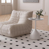 Nesting Tables, White Side Tables, Modern End Tables for Living Room Nesting Coffee Table Set of 2,Console Table Pedestal Tables TDDFLO